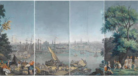 Hafenszene in Boston
